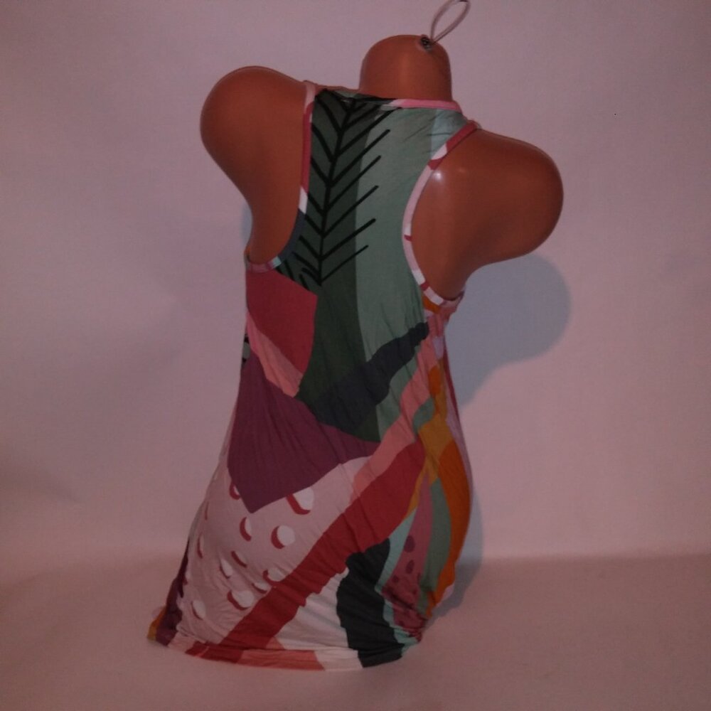Soma Sleep Shirt Sleepwear Small Colorful Geo Sleeveless Tank Style - Picture 6 of 9